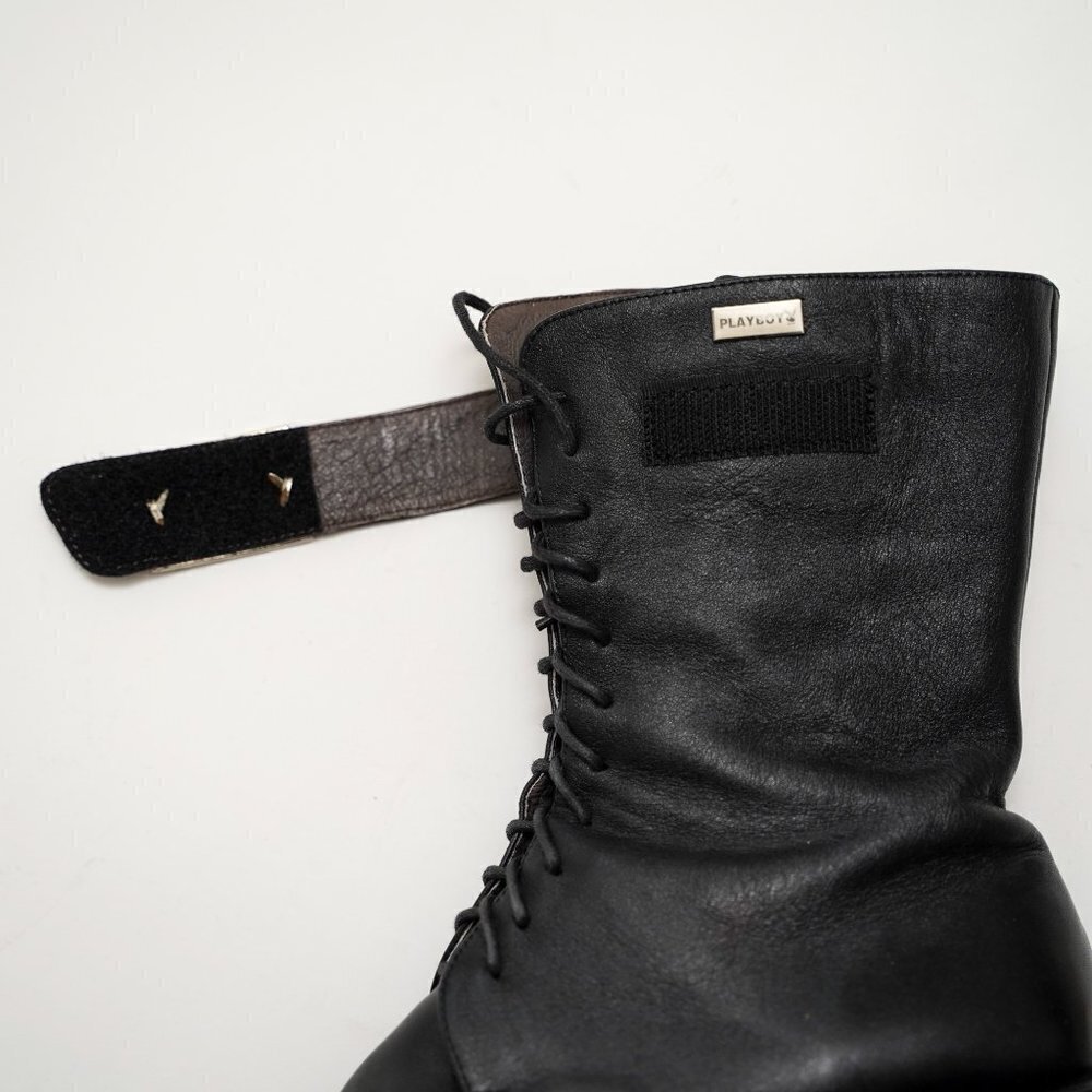 Vintage 1970's PLAYBOY Zip & Lace-Up Ankle Boots - Picture 11 of 13